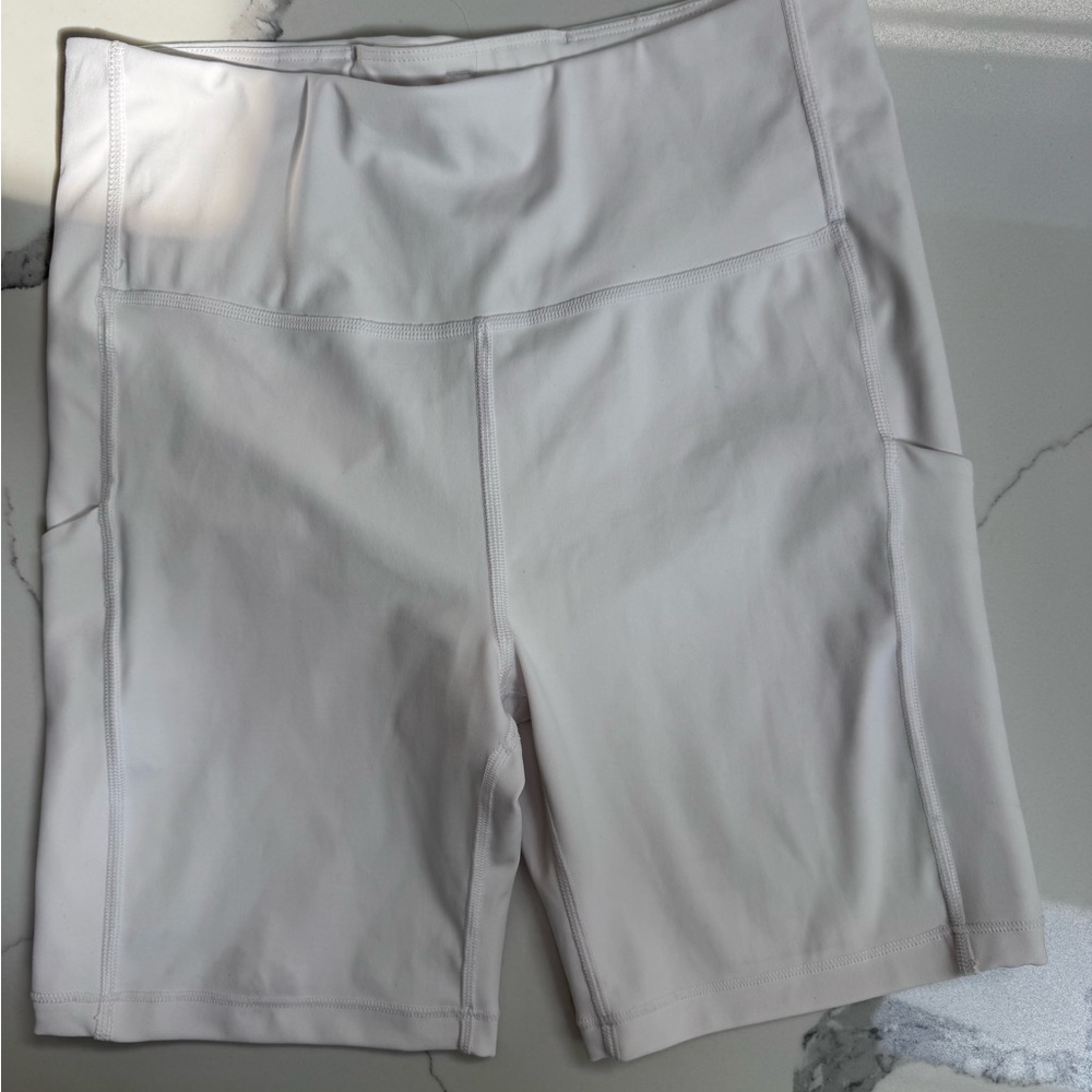 Athleta Women's White Bike Shorts